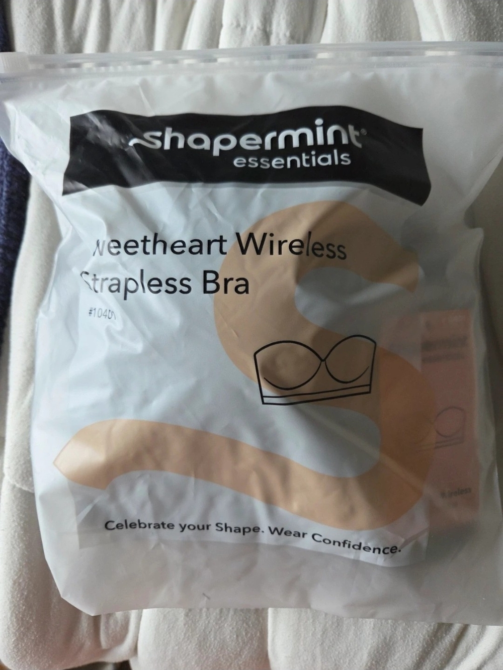 New Shapermint Sweetheart Wireless Strapless Bra